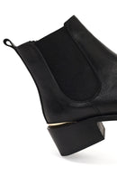 Women's Black Leather Chelsea Boot | Derimod Women's Black Leather Chelsea Boot | Derimod