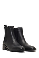 Women's Black Leather Chelsea Boot | Derimod Women's Black Leather Chelsea Boot | Derimod
