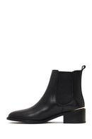 Women's Black Leather Chelsea Boot | Derimod Women's Black Leather Chelsea Boot | Derimod