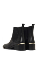 Women's Black Leather Chelsea Boot | Derimod Women's Black Leather Chelsea Boot | Derimod