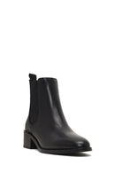 Women's Black Leather Chelsea Boot | Derimod Women's Black Leather Chelsea Boot | Derimod