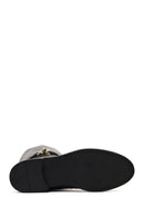 Kadın Siyah Toka Detaylı Deri Çizme | Derimod Kadın Siyah Toka Detaylı Deri Çizme | Derimod