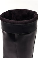 Kadın Siyah Kalın Topuklu Deri Çizme | Derimod Kadın Siyah Kalın Topuklu Deri Çizme | Derimod