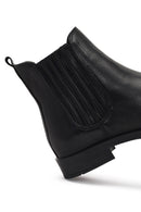 Women's Black Leather Chelsea Boot | Derimod Women's Black Leather Chelsea Boot | Derimod