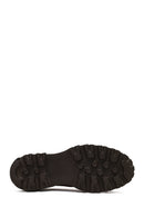 Women's Brown Lace-Up Thick-Soled Suede Leather Masculine Shoe | Derimod Women's Brown Lace-Up Thick-Soled Suede Leather Masculine Shoe | Derimod