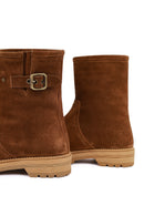 Kadın Taba Süet Deri Bot | Derimod Kadın Taba Süet Deri Bot | Derimod