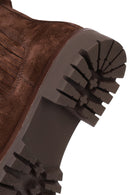 Women's Brown Suede Leather Chelsea Boot | Derimod Women's Brown Suede Leather Chelsea Boot | Derimod