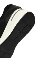 Kadın Siyah Bağcıklı Dolgu Topuklu Sneaker | Derimod Kadın Siyah Bağcıklı Dolgu Topuklu Sneaker | Derimod