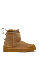 Kadın Taba Kalın Tabanlı Süet Deri Teddy Bot | Derimod Kadın Taba Kalın Tabanlı Süet Deri Teddy Bot | Derimod