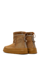 Kadın Taba Kalın Tabanlı Süet Deri Teddy Bot | Derimod Kadın Taba Kalın Tabanlı Süet Deri Teddy Bot | Derimod