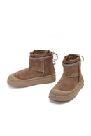 Kadın Pudra Kalın Tabanlı Süet Deri Teddy Bot | Derimod Kadın Pudra Kalın Tabanlı Süet Deri Teddy Bot | Derimod