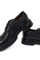 Men's Black Lace-Up Thick-Soled Leather Casual Shoe | Derimod Men's Black Lace-Up Thick-Soled Leather Casual Shoe | Derimod