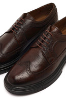 Men's Brown Lace-Up Thick Sole Leather Casual Shoes | Derimod Men's Brown Lace-Up Thick Sole Leather Casual Shoes | Derimod