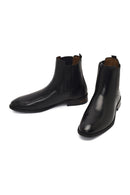 Men's Black Leather Chelsea Boot | Derimod Men's Black Leather Chelsea Boot | Derimod