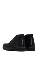 Men's Black Lace-Up Leather Boat | Derimod Men's Black Lace-Up Leather Boat | Derimod