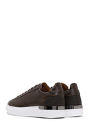 Men's Brown Lace-Up Thick-Soled Leather Sneakers | Derimod Men's Brown Lace-Up Thick-Soled Leather Sneakers | Derimod