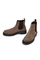 Men's Mink Suede Leather Chelsea Boot | Derimod Men's Mink Suede Leather Chelsea Boot | Derimod