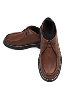 Men's Brown Lace-Up Thick Sole Leather Casual Shoes | Derimod Men's Brown Lace-Up Thick Sole Leather Casual Shoes | Derimod