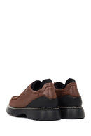 Men's Brown Lace-Up Thick Sole Leather Casual Shoes | Derimod Men's Brown Lace-Up Thick Sole Leather Casual Shoes | Derimod