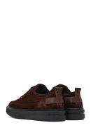 Erkek Kahverengi Bağcıklı Kalın Tabanlı Süet Deri Sneaker | Derimod Erkek Kahverengi Bağcıklı Kalın Tabanlı Süet Deri Sneaker | Derimod