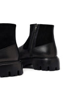 Erkek Siyah Kalın Tabanlı Deri Bot | Derimod Erkek Siyah Kalın Tabanlı Deri Bot | Derimod