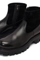 Erkek Siyah Kalın Tabanlı Deri Bot | Derimod Erkek Siyah Kalın Tabanlı Deri Bot | Derimod