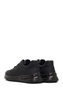 Men's Black Thick-Soled Leather Sneaker | Derimod Men's Black Thick-Soled Leather Sneaker | Derimod
