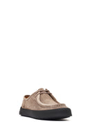 Erkek Vizon Bağcıklı Süet Deri Casual Ayakkabı | Derimod Erkek Vizon Bağcıklı Süet Deri Casual Ayakkabı | Derimod