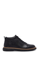 Men's Black Lace-Up Leather Casual Boots | Derimod Men's Black Lace-Up Leather Casual Boots | Derimod
