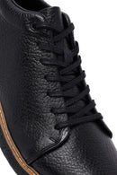 Men's Black Lace-Up Leather Casual Boots | Derimod Men's Black Lace-Up Leather Casual Boots | Derimod