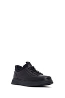 Men's Black Lace-up Leather Casual Shoes | Derimod Men's Black Lace-up Leather Casual Shoes | Derimod