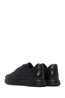 Erkek Siyah Bağcıklı Deri Casual Sneaker | Derimod Erkek Siyah Bağcıklı Deri Casual Sneaker | Derimod