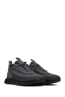 Derimod Zero Men's Grey Thick-Soled Lace-Up Fabric Sneakers | Derimod Derimod Zero Men's Grey Thick-Soled Lace-Up Fabric Sneakers | Derimod