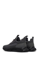 Derimod Zero Men's Grey Thick-Soled Lace-Up Fabric Sneakers | Derimod Derimod Zero Men's Grey Thick-Soled Lace-Up Fabric Sneakers | Derimod