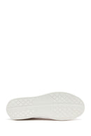 Men's White Lace-Up Leather Sneakers | Derimod Men's White Lace-Up Leather Sneakers | Derimod