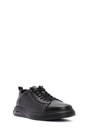 Men's Black Lace Up Leather Sneakers | Derimod Men's Black Lace Up Leather Sneakers | Derimod