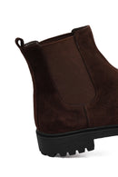 Men's Brown Suede Leather Chelsea Boots | Derimod Men's Brown Suede Leather Chelsea Boots | Derimod