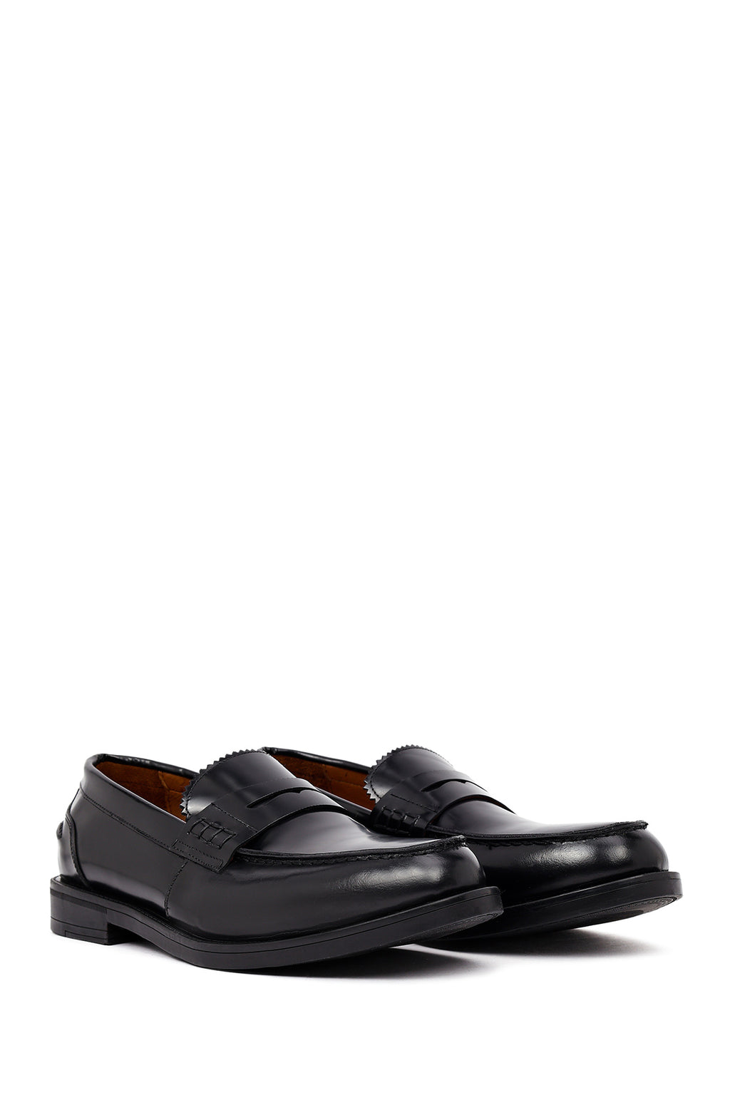 Erkek Siyah Deri Casual Loafer