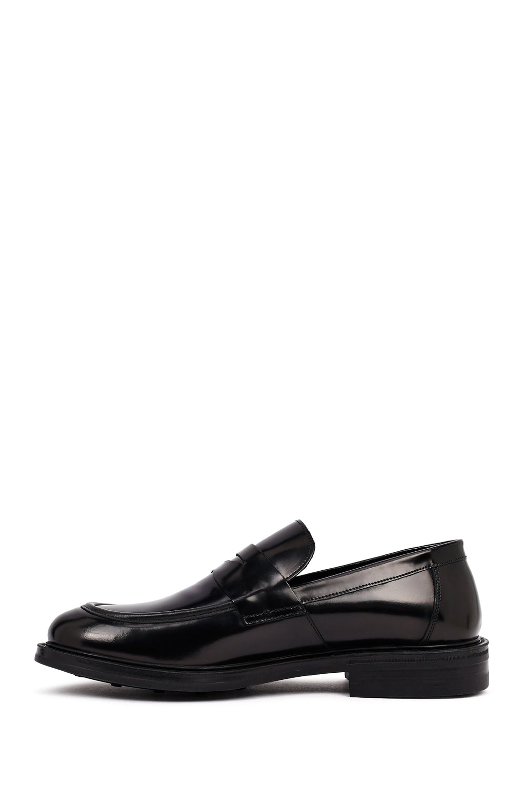 Erkek Siyah Deri Casual Loafer
