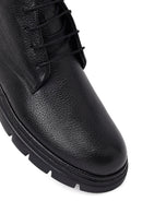 Erkek Siyah Bağcıklı Deri Casual Bot | Derimod Erkek Siyah Bağcıklı Deri Casual Bot | Derimod
