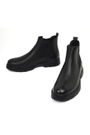 Erkek Siyah Deri Chelsea Bot | Derimod Erkek Siyah Deri Chelsea Bot | Derimod
