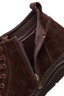 Erkek Kahverengi Fermuarlı Süet Deri Bot | Derimod Erkek Kahverengi Fermuarlı Süet Deri Bot | Derimod