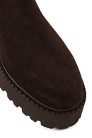 Erkek Kahverengi Süet Deri Chelsea Bot | Derimod Erkek Kahverengi Süet Deri Chelsea Bot | Derimod