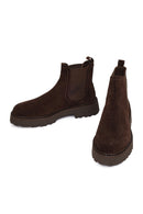 Erkek Kahverengi Süet Deri Chelsea Bot | Derimod Erkek Kahverengi Süet Deri Chelsea Bot | Derimod