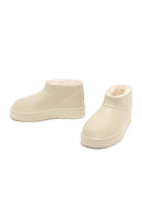 Kadın Krem Kürklü Teddy Bot | Derimod Kadın Krem Kürklü Teddy Bot | Derimod