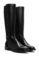 Women's Black Zippered Buckle Detail Boots | Derimod Women's Black Zippered Buckle Detail Boots | Derimod