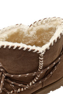 Kadın Vizon Bağcıklı Kalın Tabanlı Süet Teddy Bot | Derimod Kadın Vizon Bağcıklı Kalın Tabanlı Süet Teddy Bot | Derimod