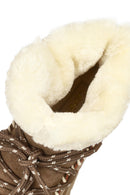 Kadın Vizon Bağcıklı Kalın Tabanlı Süet Teddy Bot | Derimod Kadın Vizon Bağcıklı Kalın Tabanlı Süet Teddy Bot | Derimod