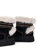 Kadın Siyah Kalın Tabanlı Süet Teddy Bot | Derimod Kadın Siyah Kalın Tabanlı Süet Teddy Bot | Derimod