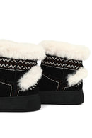 Kadın Siyah Kalın Tabanlı Süet Teddy Bot | Derimod Kadın Siyah Kalın Tabanlı Süet Teddy Bot | Derimod